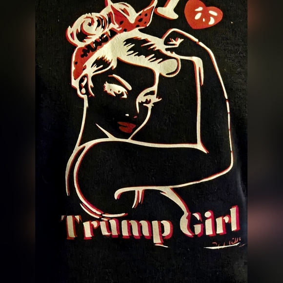 Trump Girl Cropped Hooded Sweatshirt - Picture 3 of 4